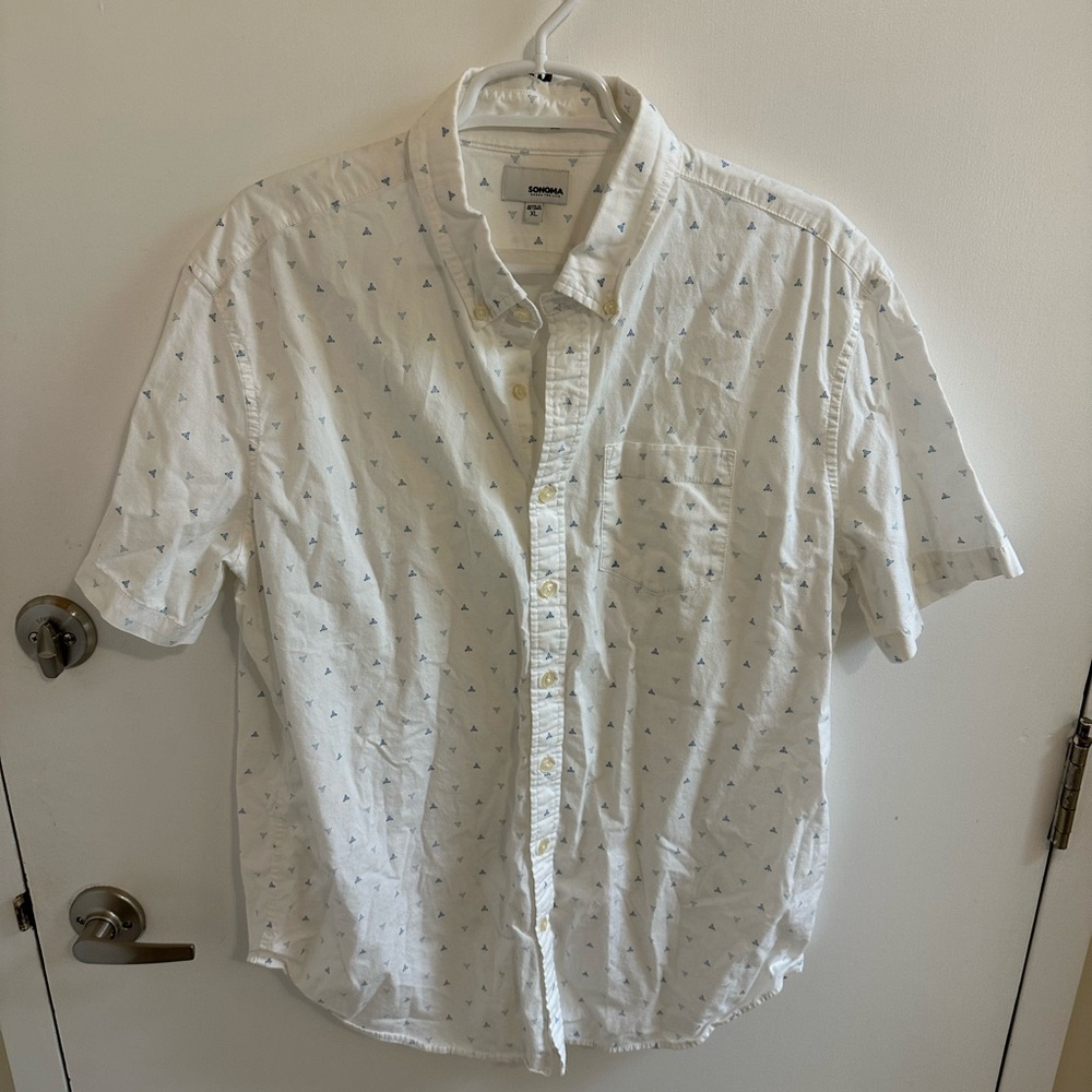 Sonoma Men’s Casual Short Sleeve Button Down
